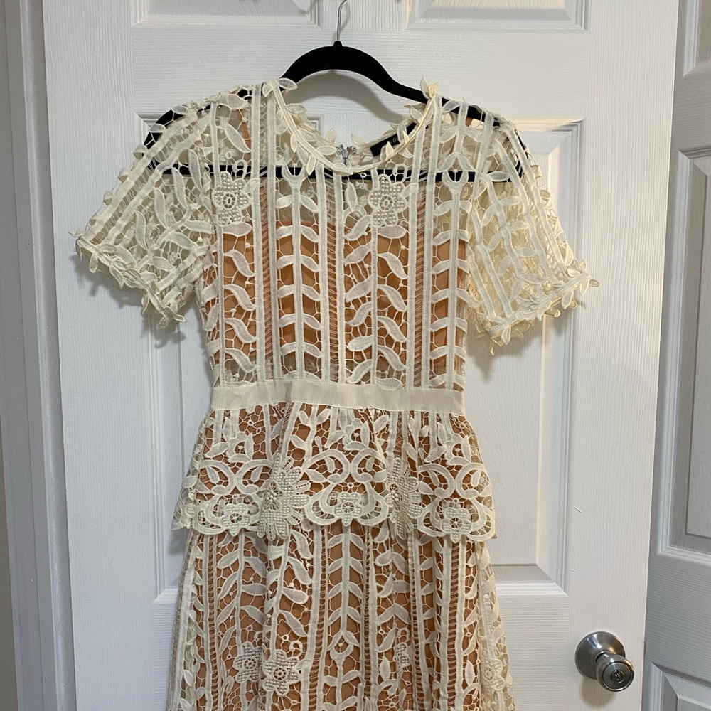 Tiered lace dress